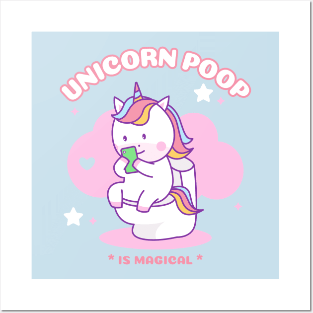 Unicorn poop Wall Art by Tip Top Tee's